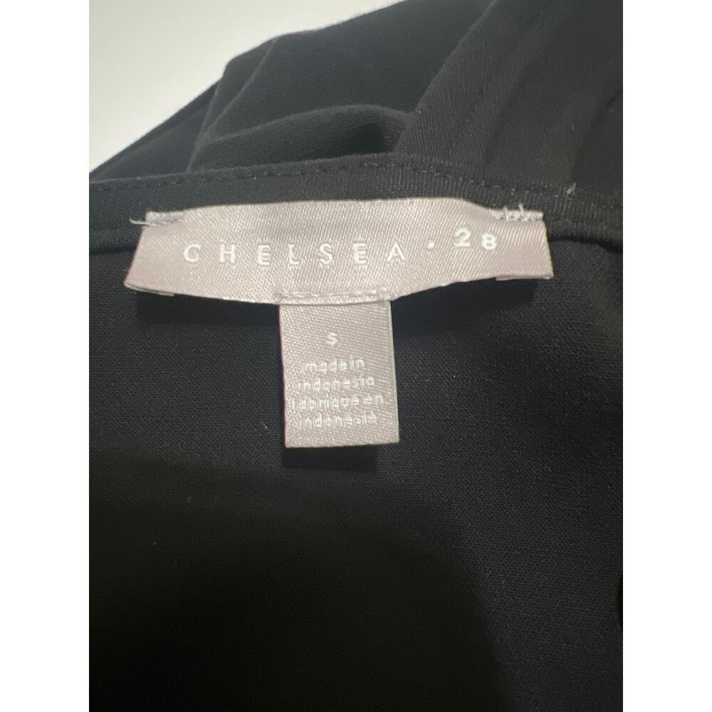 Chelsea 28 Square Neck Sleeveless Side Slit Dress Black NWT Size S - Picture 9 of 9